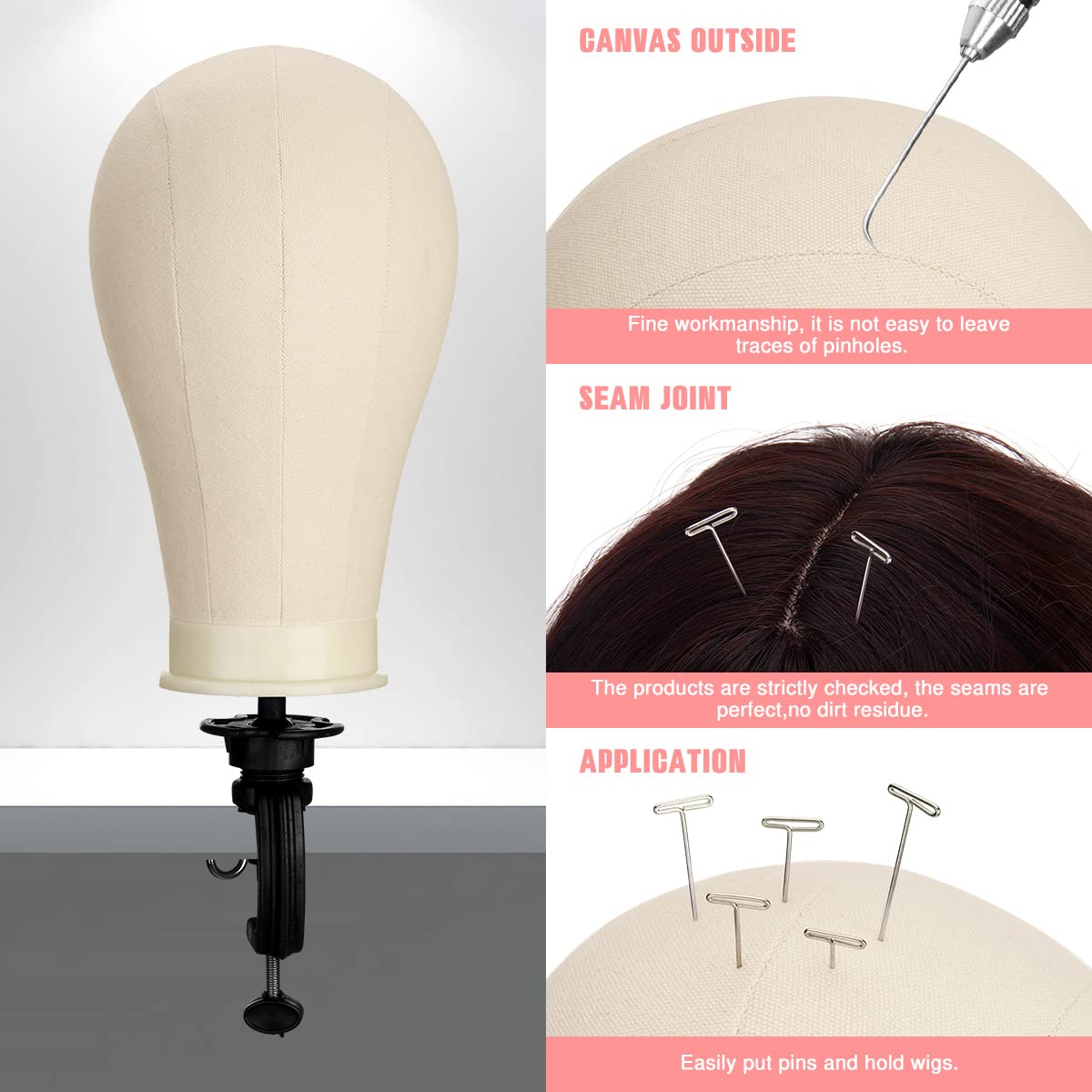 SZCY wig head with mount hole enables stable mounting