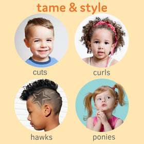 T is for Tame detangler spray mist offering quick detangling for smooth hair.