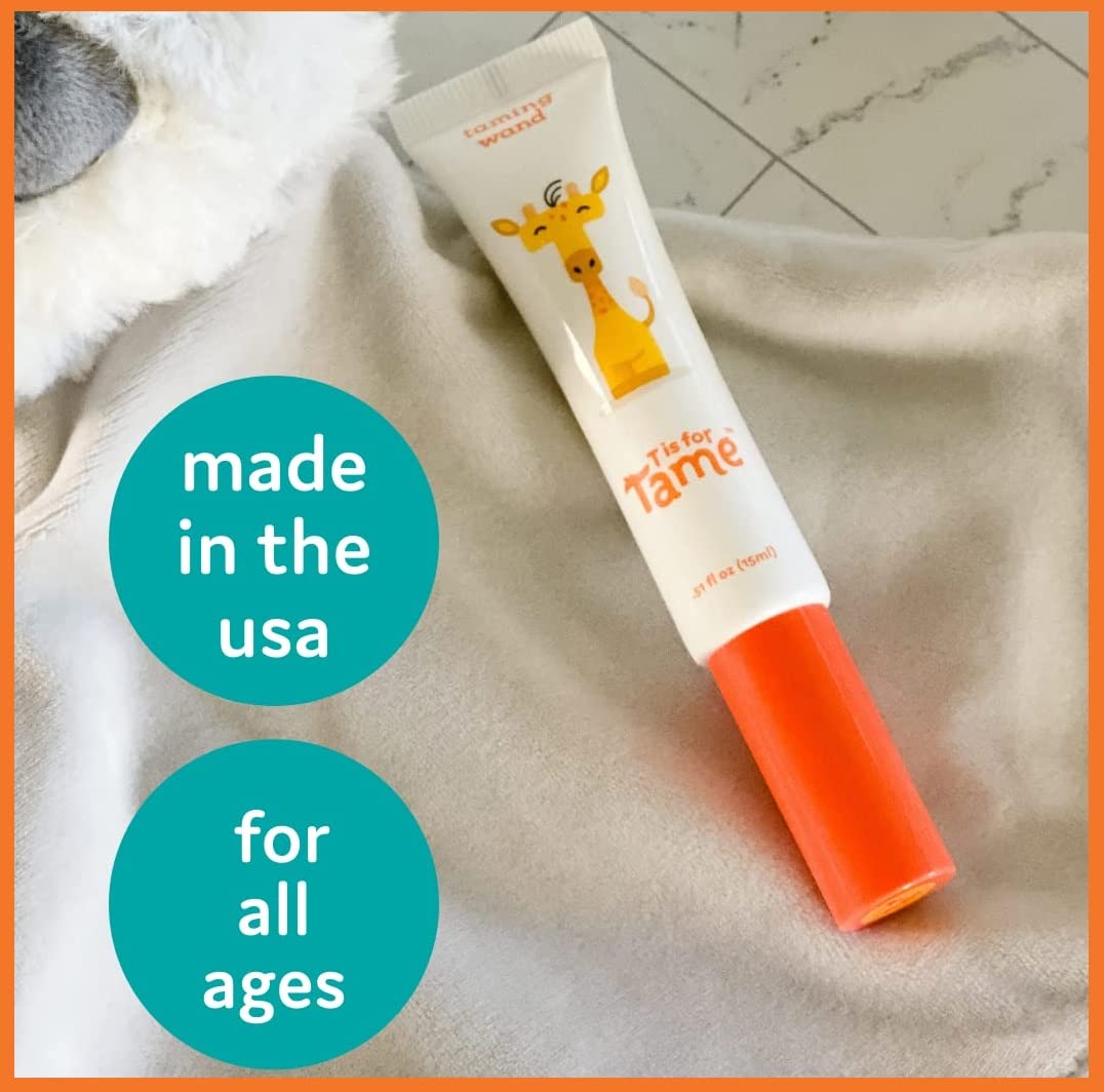 T is for Tame helps slick back toddler hair.