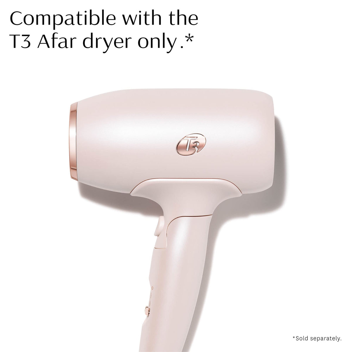 T3 Afar Diffuser distributes even heat for defined curls and smooth textures.