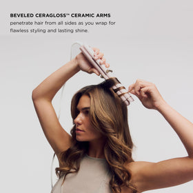 T3 Curling Straightener compact design enabling easy on-the-go styling.