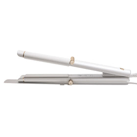 T3 Curling Straightener with extra-long plates for faster, smoother styling.
