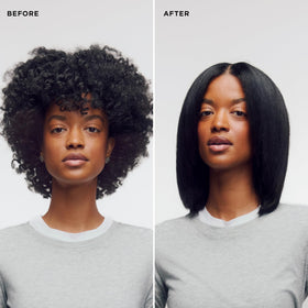 T3 Curling Straightener slim beveled plates closeup for root-to-ends bends.
