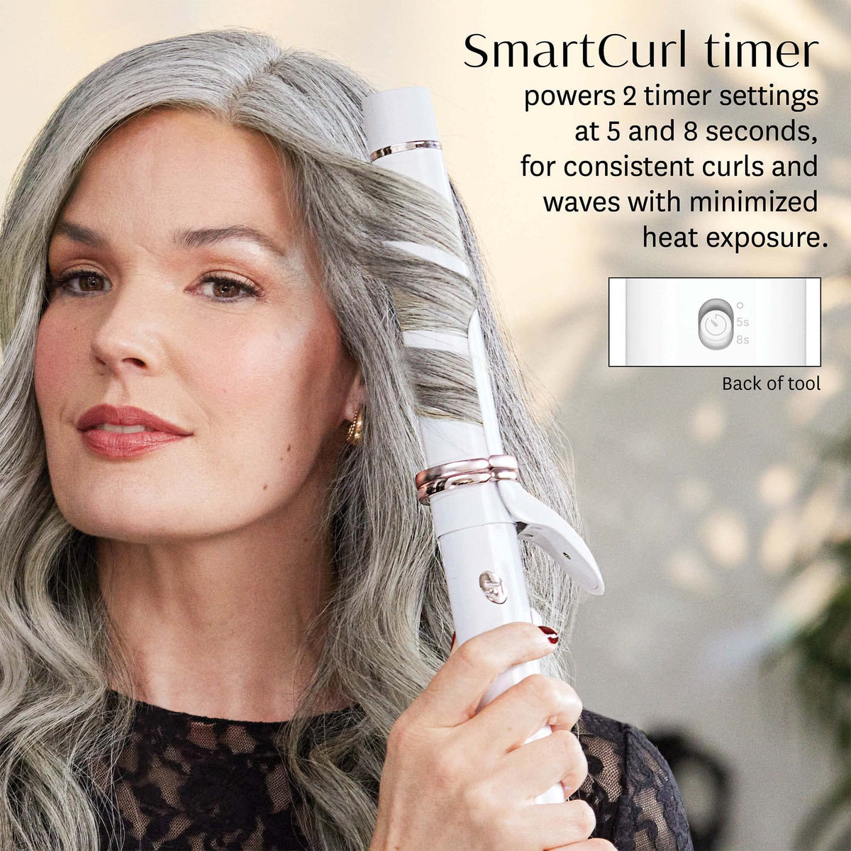 T3 CurlWrap two timer settings for customized curl timing