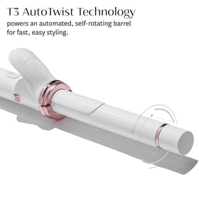 T3 CurlWrap longer barrel for versatile styling on longer hair