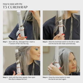 8-foot swivel cord on CurlWrap provides flexible handling.