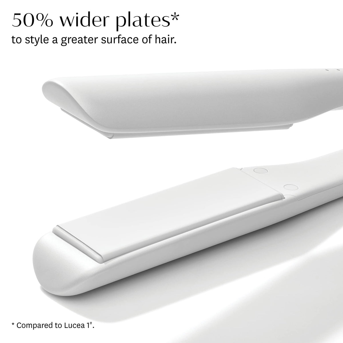 Wide CeraGloss plates on T3 Lucea for faster styling and glossy finish.