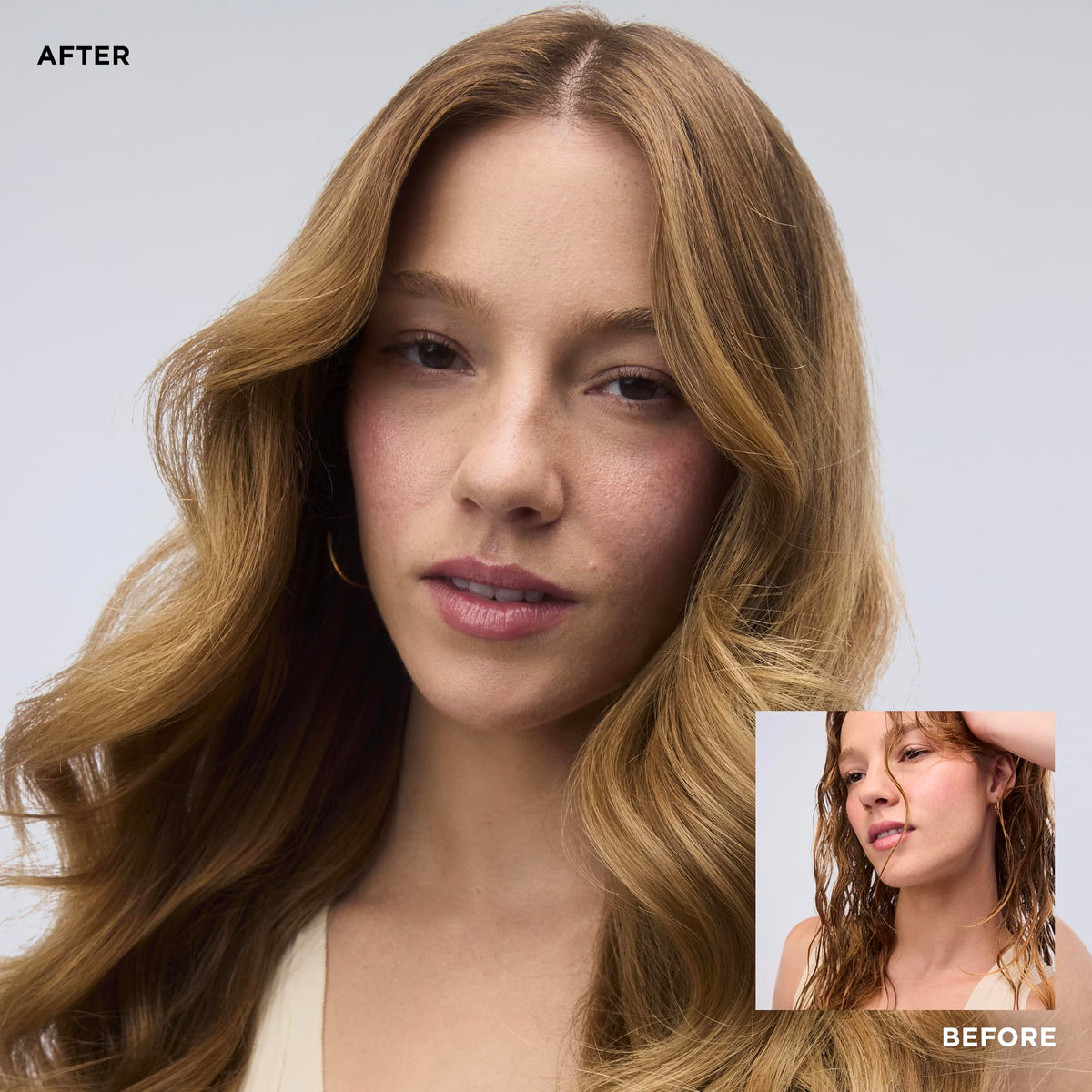 T3 LuxeDry hair dryer front view showcases an ergonomic, lightweight design.
