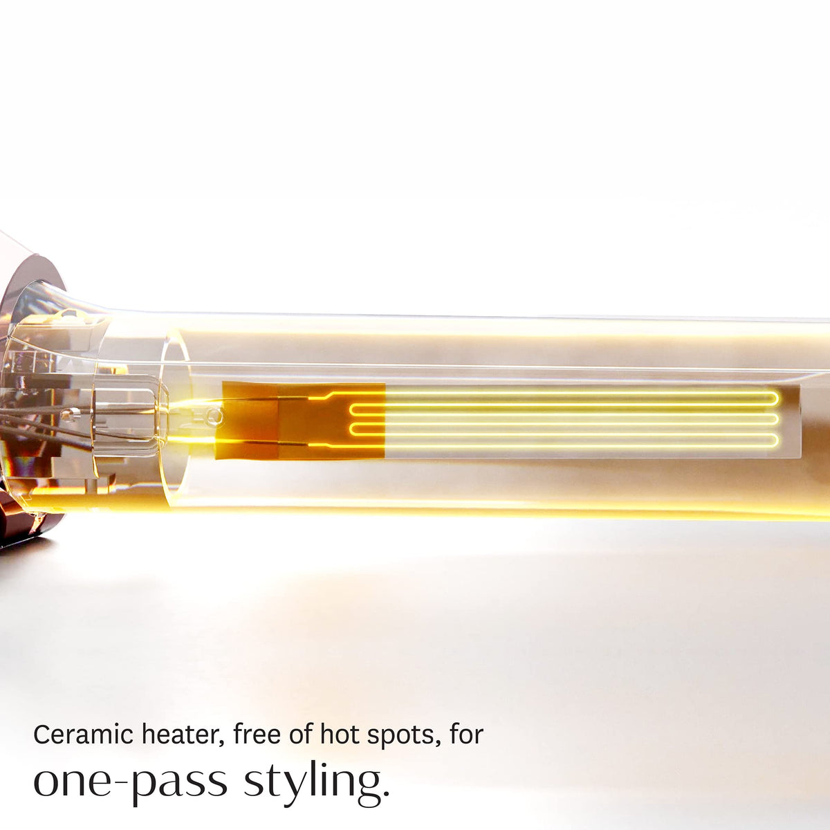 T3 SinglePass Wave custom blend barrel glides smoothly for a frizz-free shine
