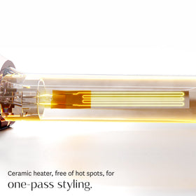 T3 SinglePass Wave custom blend barrel glides smoothly for a frizz-free shine