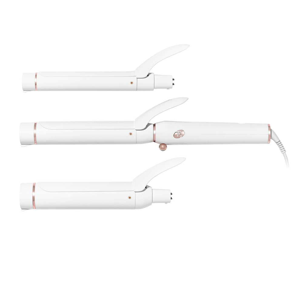 T3 Switch Kit Classic Trio one-inch barrel creates classic curls with glossy finish.