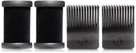 T3 Volumizing Hot Rollers Luxe 2-pack roller in hair for root lift and long-lasting volume