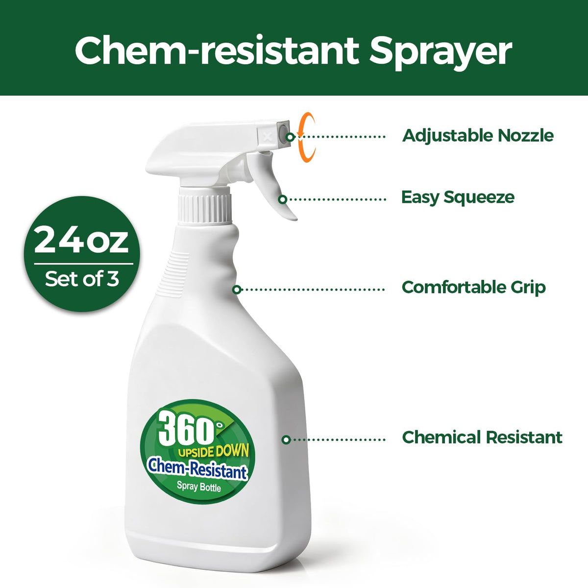 T4U upside-down spraying demonstrates 360-degree reach for hard-to-clean corners.