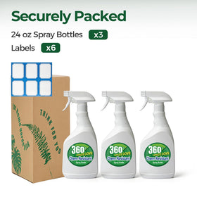 T4U three-pack spray bottles offers convenient storage for multiple rooms.