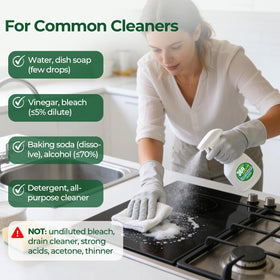 T4U six writable labels help quickly identify different cleaners.