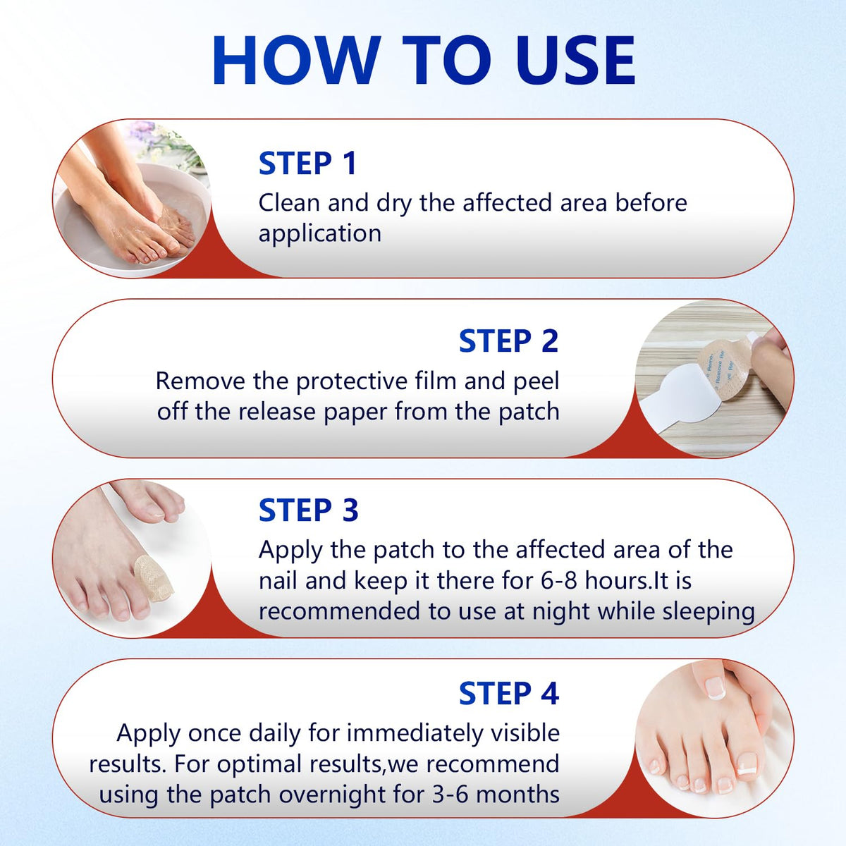 Taakcc long-term nail renewal plan supports consistent nighttime care.