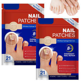 Taakcc toenail patches 21-pack for overnight repair and improved nail appearance.