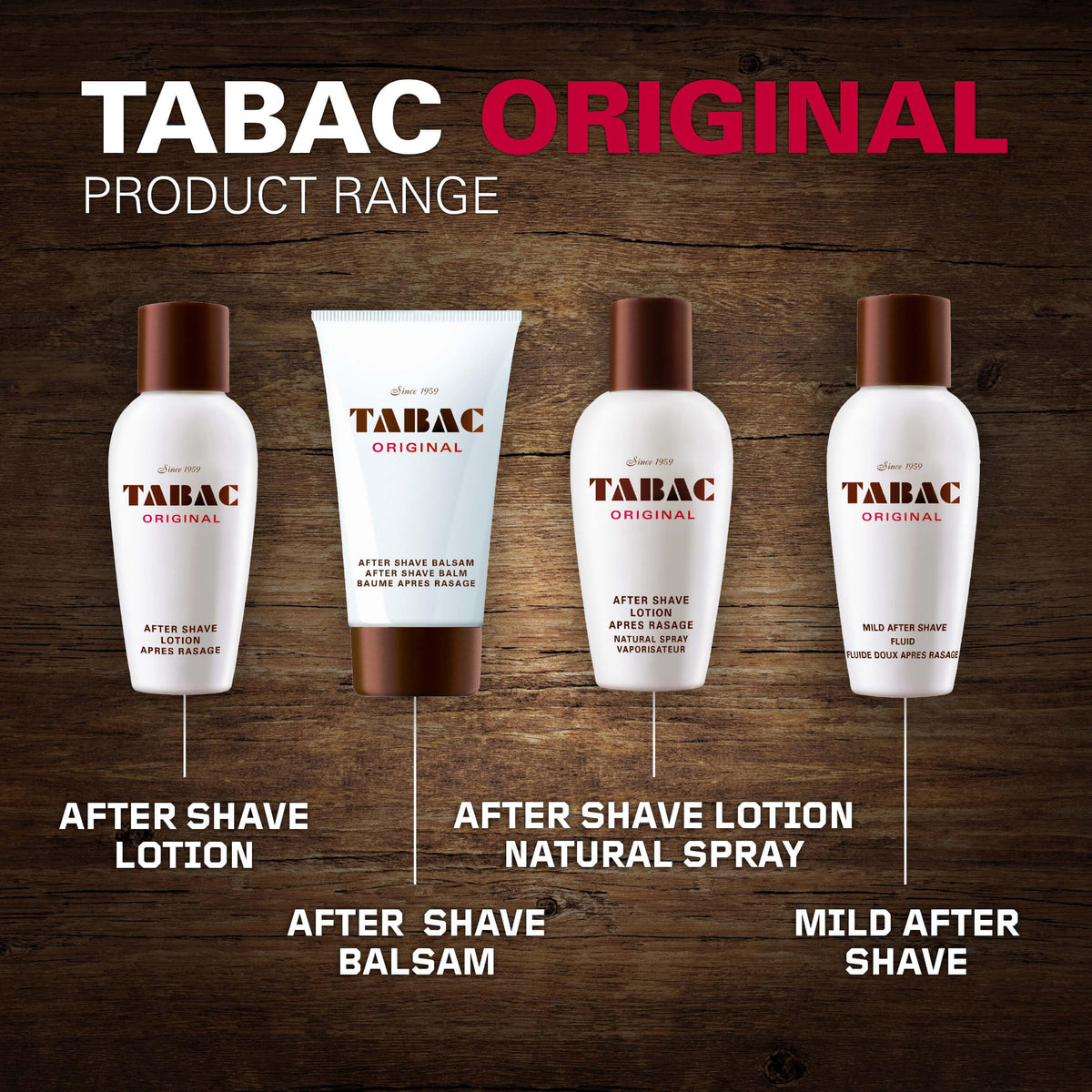 Tabac Original display image showcasing masculine fragrance for casual wear.