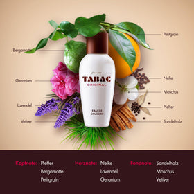 Tabac Original spray application demonstrates easy, even distribution.