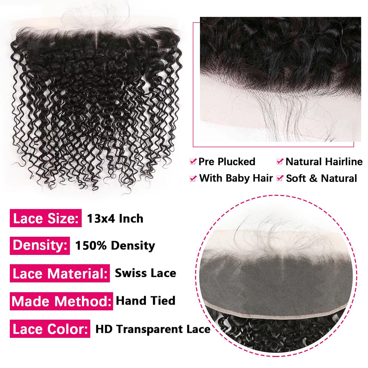 Tabobuii 12inch kinky curly frontal in natural black blends easily