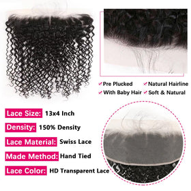 Tabobuii 12inch kinky curly frontal in natural black blends easily