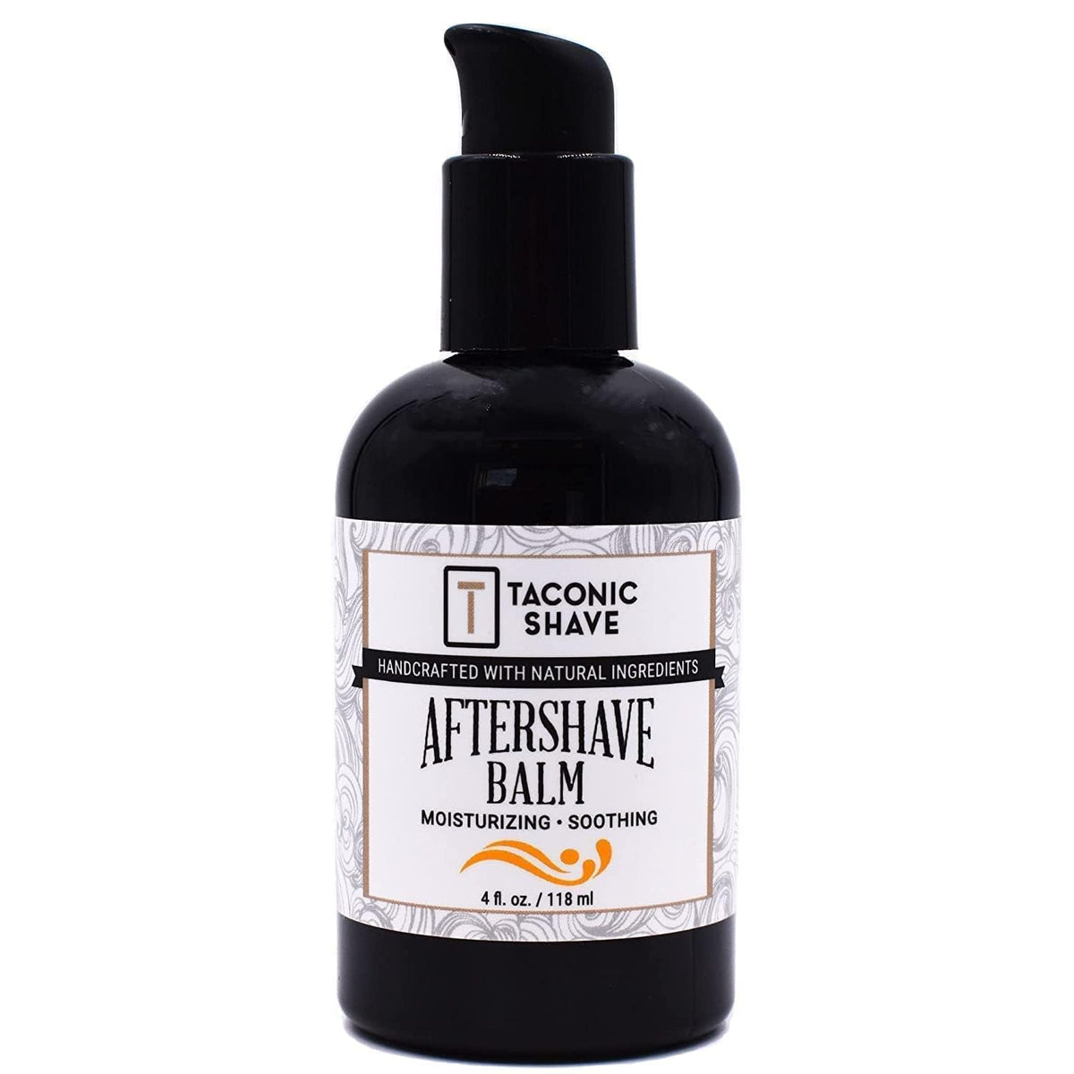 Taconic Shave unscented bottle demonstrates a gentle alcohol-free post-shave balm for sensitive skin