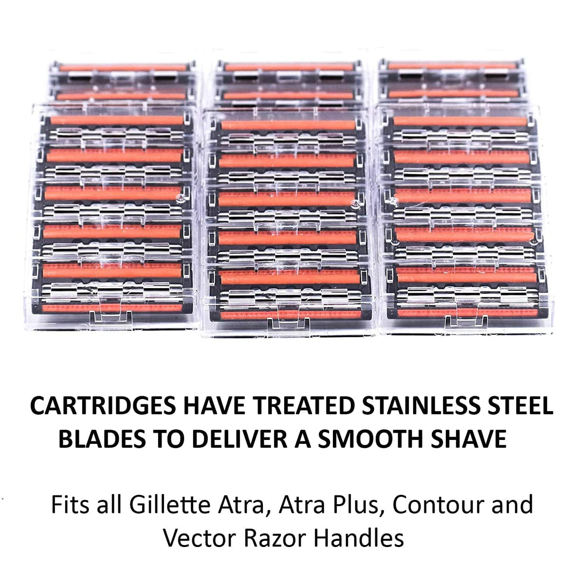 Taconic Shave aloe lubricating strip improves glide for a comfortable shave.