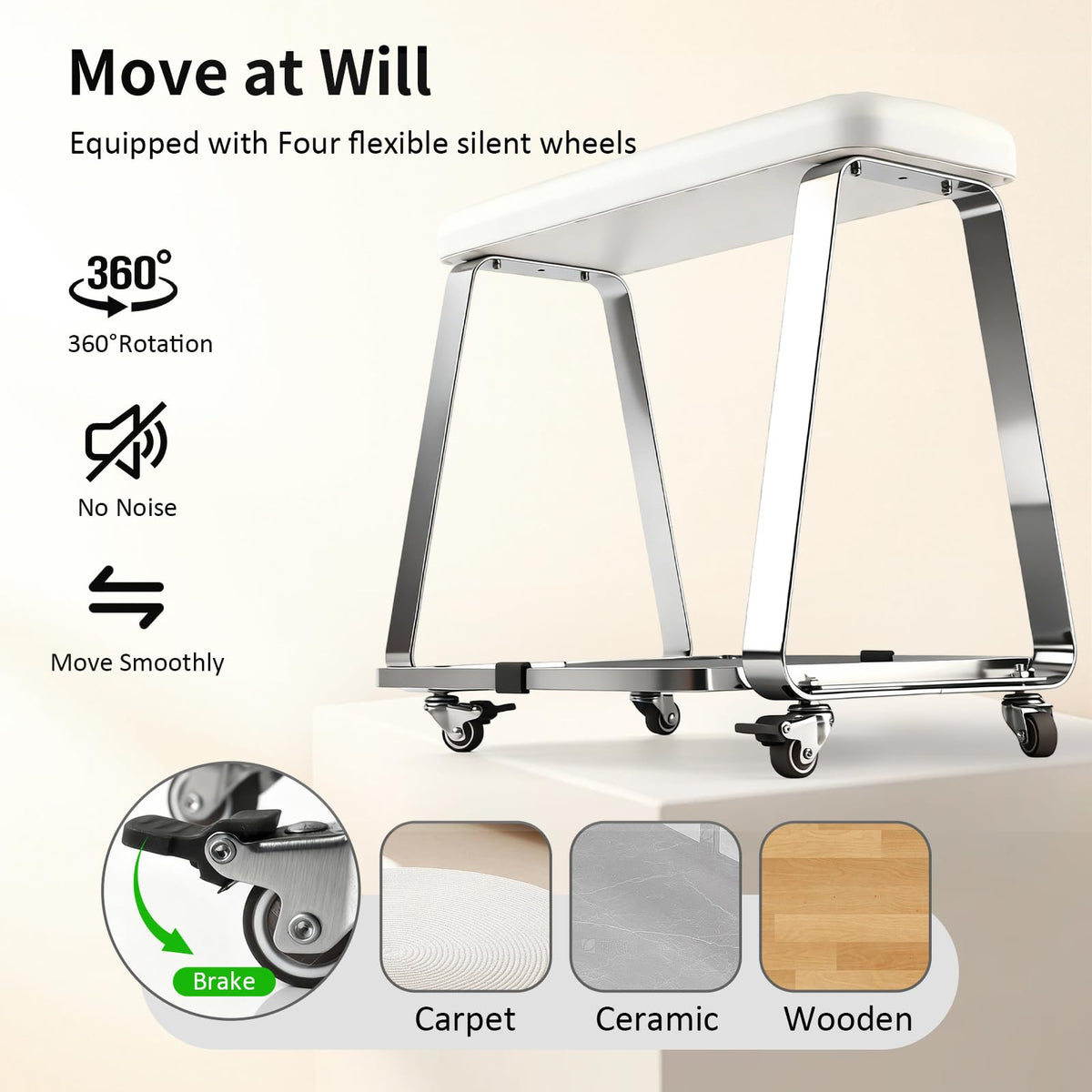 TADANG TADOPRO pedicure foot rest easy-assembly for quick setup.