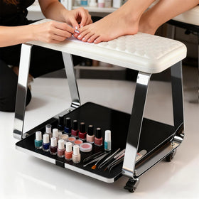 TADANG TADOPRO pedicure foot rest with wheels for easy salon mobility.