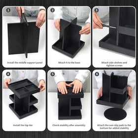 TAdgnba matte black finish adds a sophisticated touch to your vanity.
