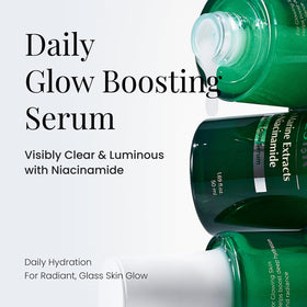 TAESI.K serum application showing lightweight gel texture.