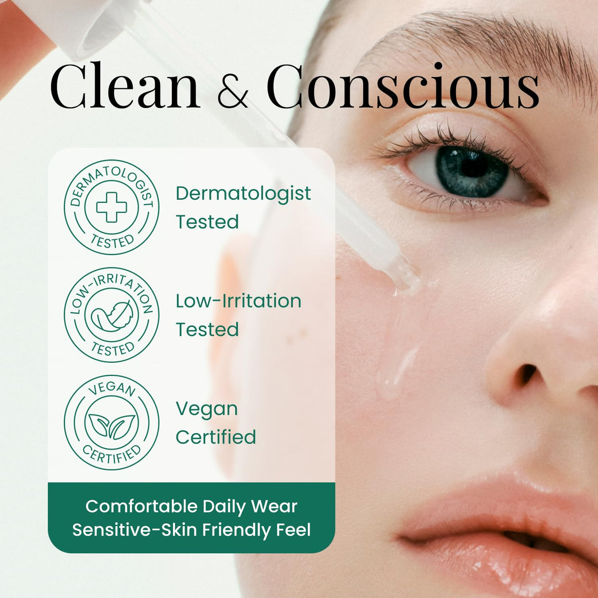 TAESI.K routine scene highlighting calm hydrated skin.
