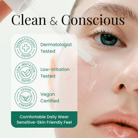 TAESI.K routine scene highlighting calm hydrated skin.