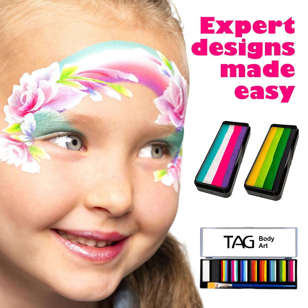 TAG Body Art Size 8 brush included for precise lines