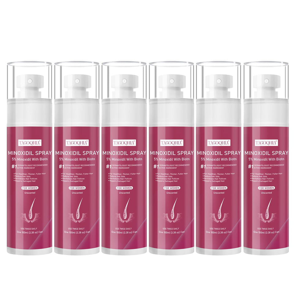 TAGOQHIA 5% Minoxidil women spray targets thinning areas for fuller-looking hair.