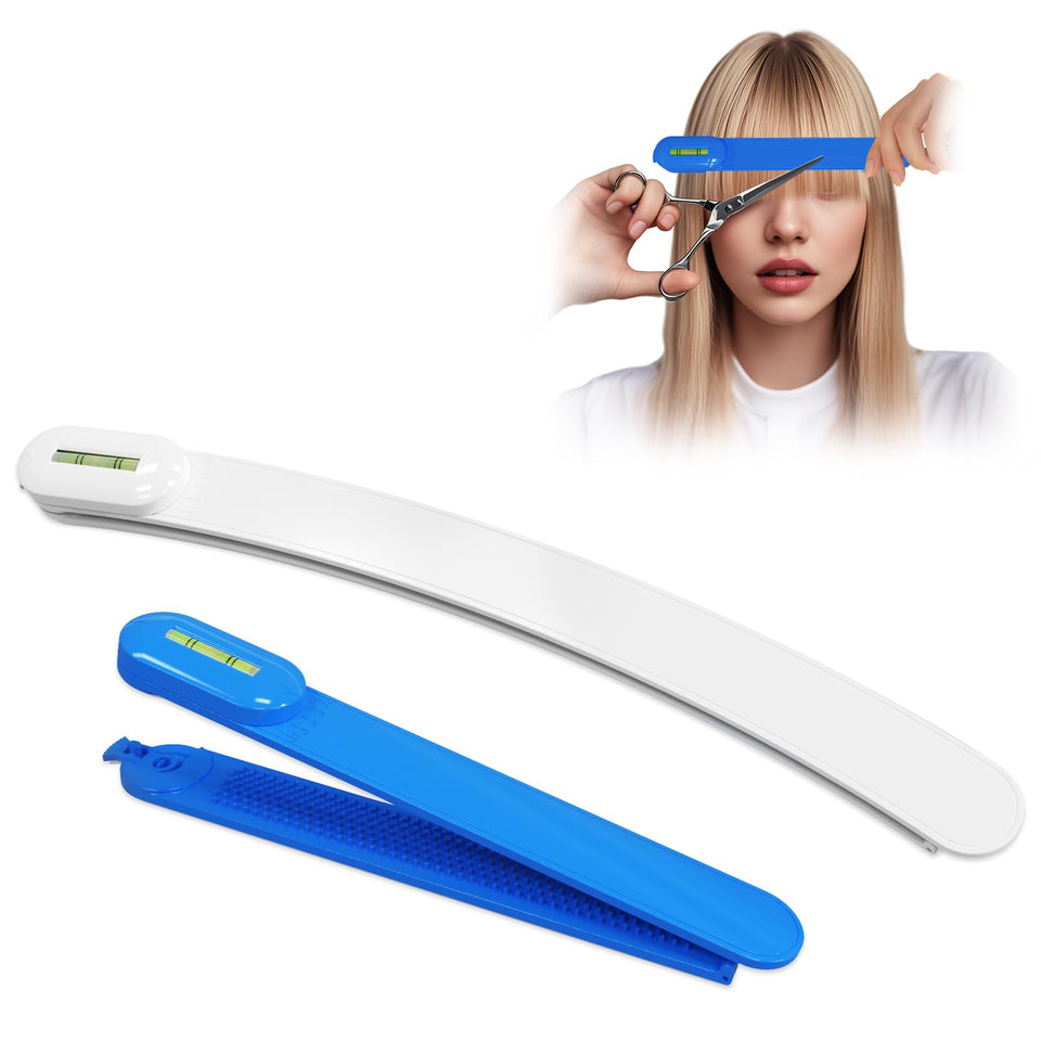 TagRecove fringe cutting tool blue enables precise bangs at home with control