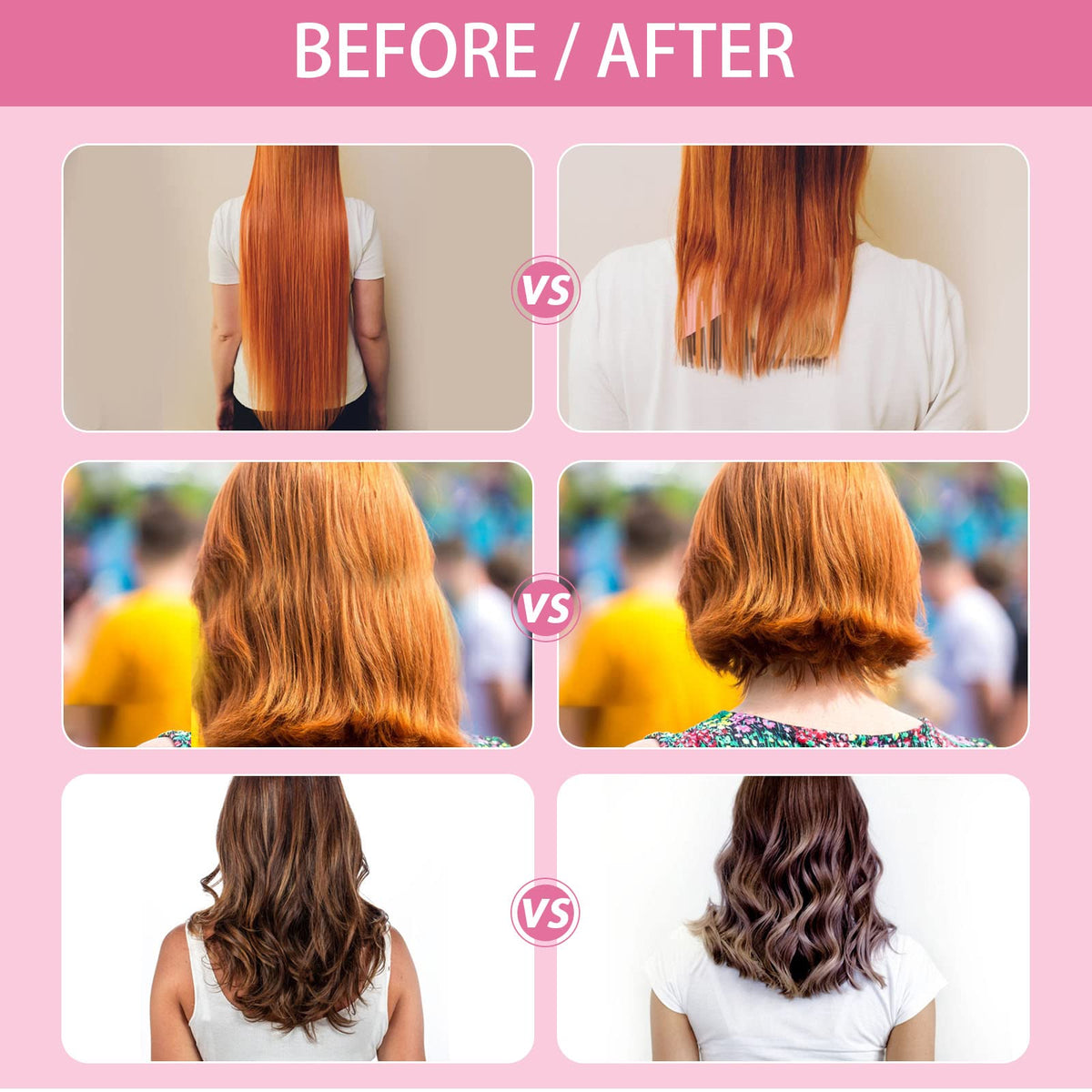 TagRecove bangs clips adjustable for secure, precise bangs trimming