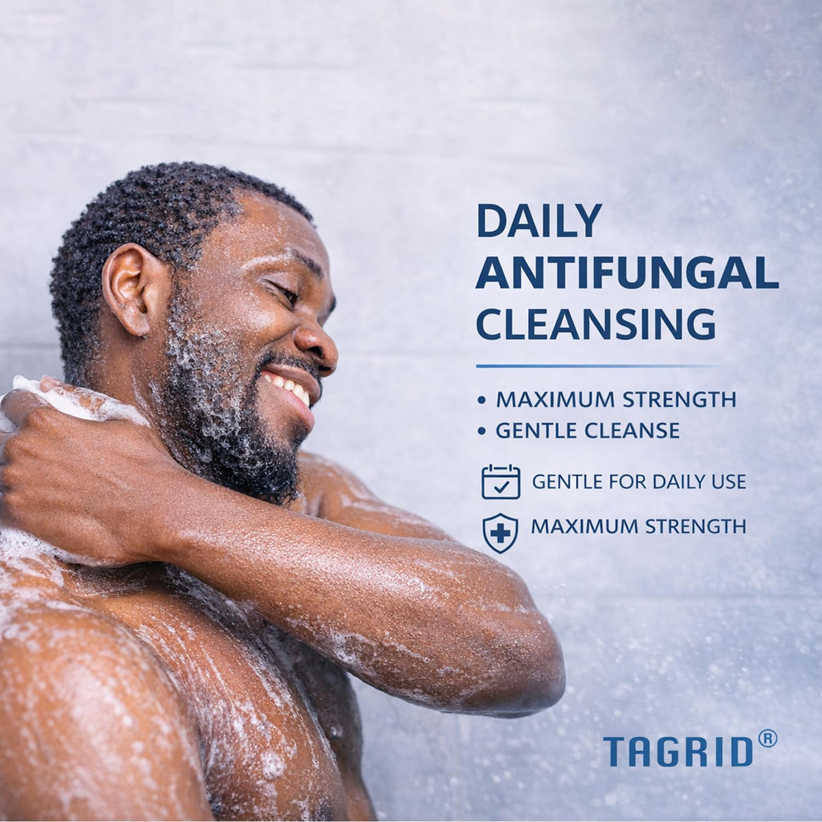TAGRID Tea Tree Oatmeal Soap fragrance hints refreshing scent.