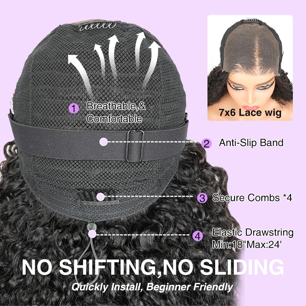Tahikie Burmese curly wig close-up highlights defined curls.