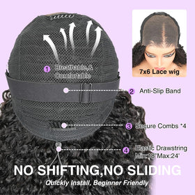 Tahikie Burmese curly wig close-up highlights defined curls.