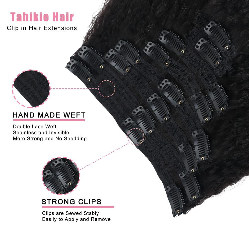 Tahikie clip-in details with durable metal clips for secure wear