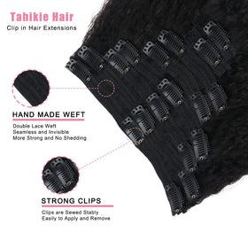 Tahikie clip-in details with durable metal clips for secure wear