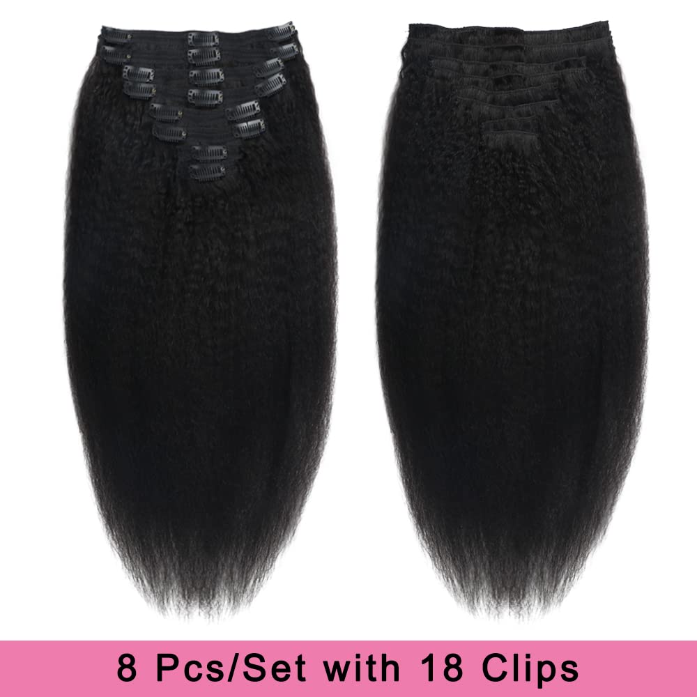 Tahikie natural black 18-inch hair for seamless day-to-evening styling