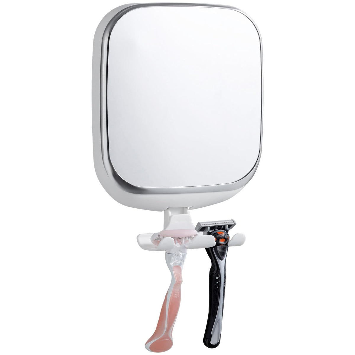 TAILI fogless shower mirror with razor holder for a clear shave in steamy bathrooms.