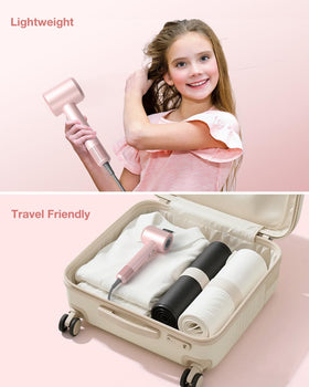 Tailulu P2306F sleek pink hair dryer for everyday styling