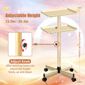 Takeashine salon tray 360-degree wheels enables smooth, quiet movement