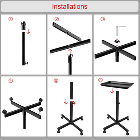 Takeashine Salon Tray assembly quick and disassembly for cleanups.