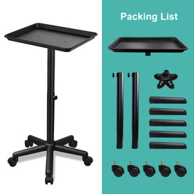 Takeashine salon tray black finish for a professional look.