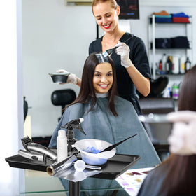 Takeashine Salon Tray iron-feet ensure sturdy stability in busy rooms.