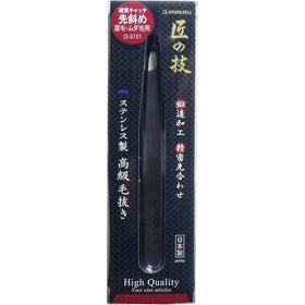Takumi Waza Green Bell G-2151 Tweezers close-up for precise grip on small items